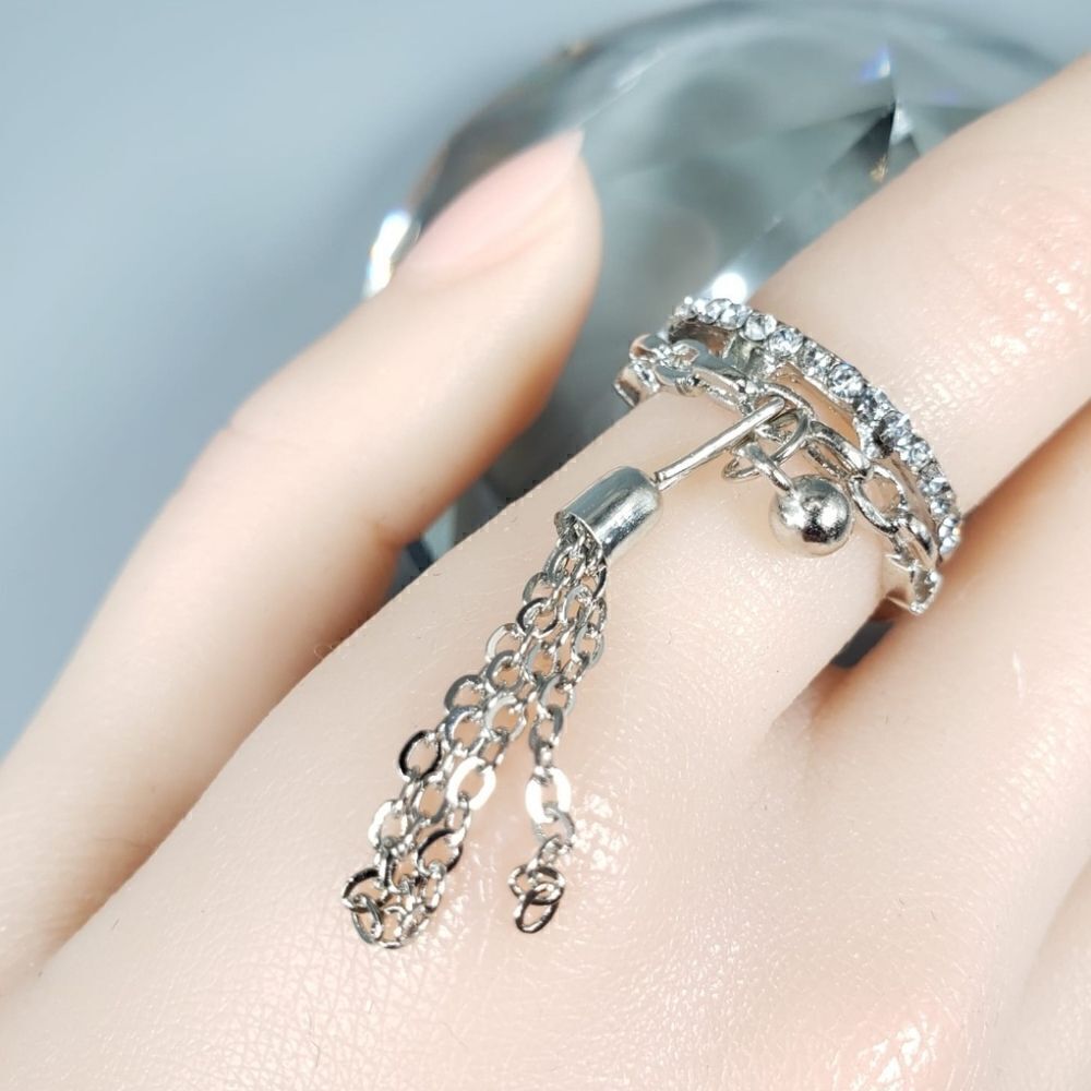 Brand New Top Fashion Silver Rhinestone Ring